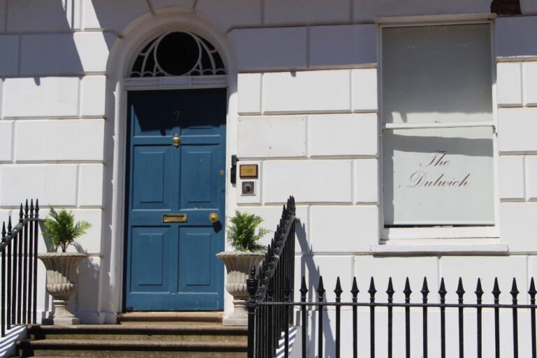 7 Royal Crescent. Blue front door