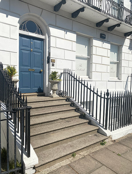 Located in an iconic Georgian building